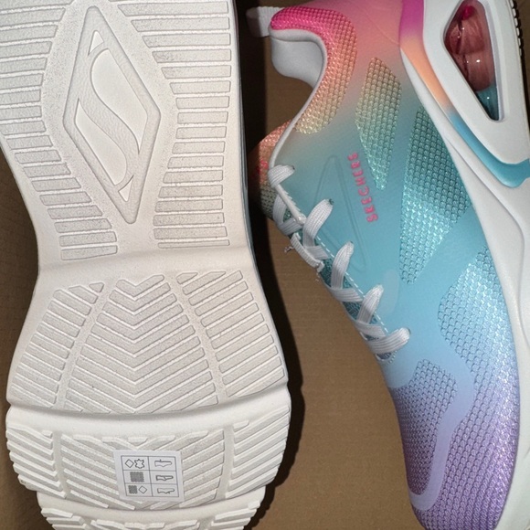 Rainbow Sketchers athletic shoes size 7 (price is negotiable) - Picture 2 of 2